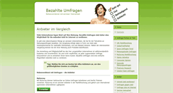 Desktop Screenshot of bezahlteumfragen.net