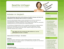 Tablet Screenshot of bezahlteumfragen.net